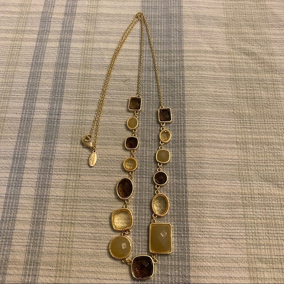 Ann Taylor Long Gemstone Necklace - Picture 2 of 15